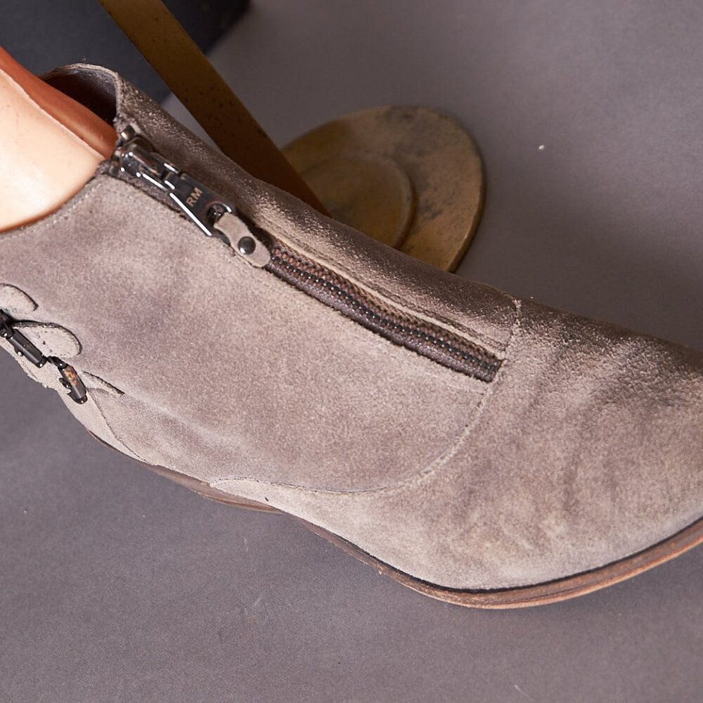 Rebecca Minkoff Charcoal Grey Suede Alex Boots